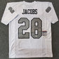 MVP Authentics Las Vegas Raiders Josh Jacobs Autographed Signed Jersey Jsa Coa 135 sports jersey framing , jersey framing