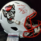 MVP Authentics Nc State Wolfpack Nyheim Hines Signed Inscribed Full Size Helmet Jsa Coa 225 sports jersey framing , jersey framing