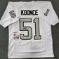 MVP Authentics Las Vegas Raiders Malcolm Koonce Autographed Jersey Jsa Coa 94.50 sports jersey framing , jersey framing