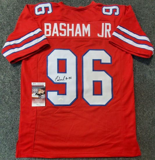 MVP Authentics Buffalo Bills Carlos "Boogie" Basham Jr Autographed Signed Jersey Jsa Coa 126 sports jersey framing , jersey framing