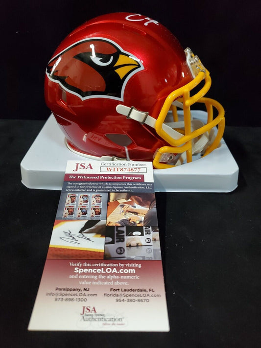 MVP Authentics Arizona Cardinals Chase Edmonds Autographed Flash Mini Helmet Jsa Coa 135 sports jersey framing , jersey framing