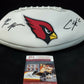 MVP Authentics Arizona Cardinals Chase Edmonds & Rondale Moore Signed Logo Football Jsa Coa 157.50 sports jersey framing , jersey framing