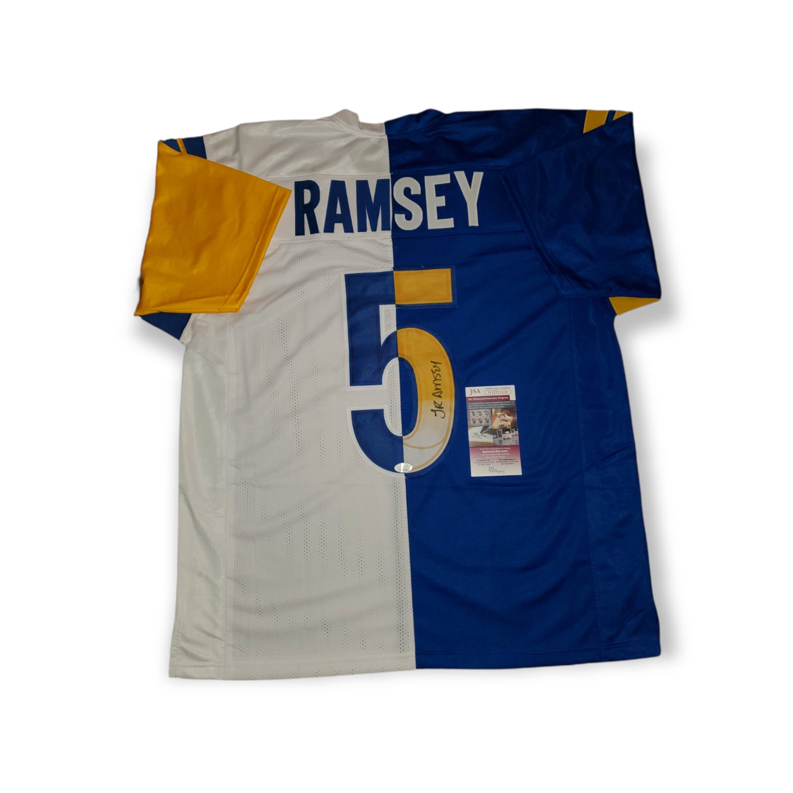 MVP Authentics Los Angeles Rams Jalen Ramsey Autographed Signed Jersey Jsa Coa 216 sports jersey framing , jersey framing