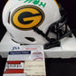 MVP Authentics Green Bay Packers Eric Stokes Autographed Signed Lunar Mini Helmet Jsa Coa 117 sports jersey framing , jersey framing