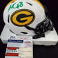 MVP Authentics Green Bay Packers Amari Rodgers Autographed Signed Lunar Mini Helmet Jsa Coa 117 sports jersey framing , jersey framing