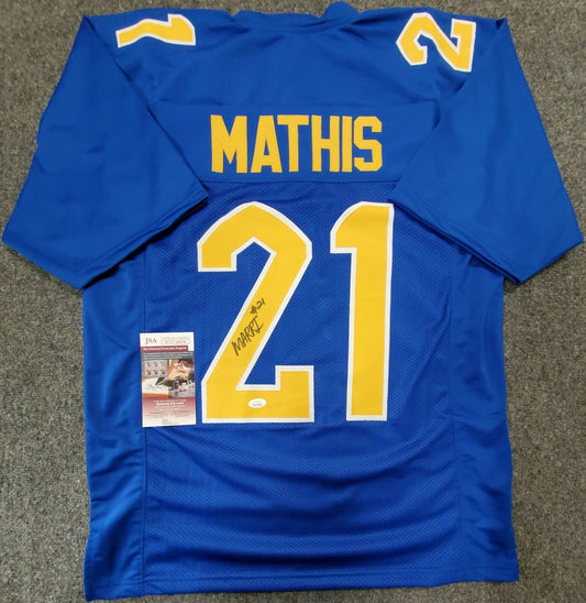 MVP Authentics Pitt Panthers Damarri Mathis Autographed Signed Jersey Jsa Coa 54 sports jersey framing , jersey framing