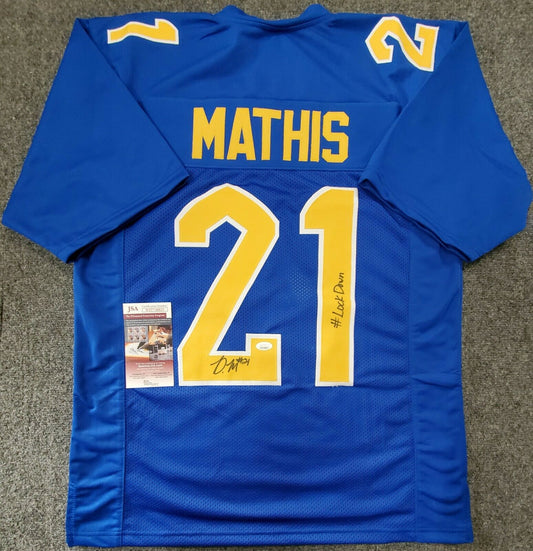 MVP Authentics Pitt Panthers Damarri Mathis Autographed Signed Inscribed Jersey Jsa Coa 63 sports jersey framing , jersey framing