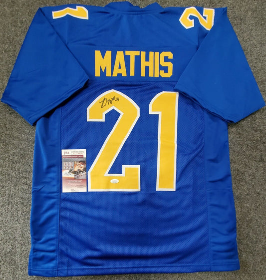 MVP Authentics Pitt Panthers Damarri Mathis Autographed Signed Jersey Jsa Coa 54 sports jersey framing , jersey framing
