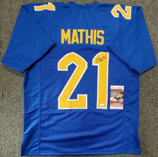 MVP Authentics Pitt Panthers Damarri Mathis Autographed Signed Jersey Jsa Coa 54 sports jersey framing , jersey framing