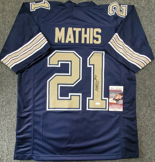 MVP Authentics Pitt Panthers Damarri Mathis Autographed Signed Jersey Jsa Coa 54 sports jersey framing , jersey framing