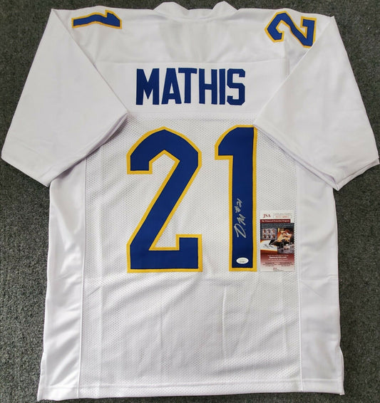 MVP Authentics Pitt Panthers Damarri Mathis Autographed Signed Jersey Jsa Coa 54 sports jersey framing , jersey framing
