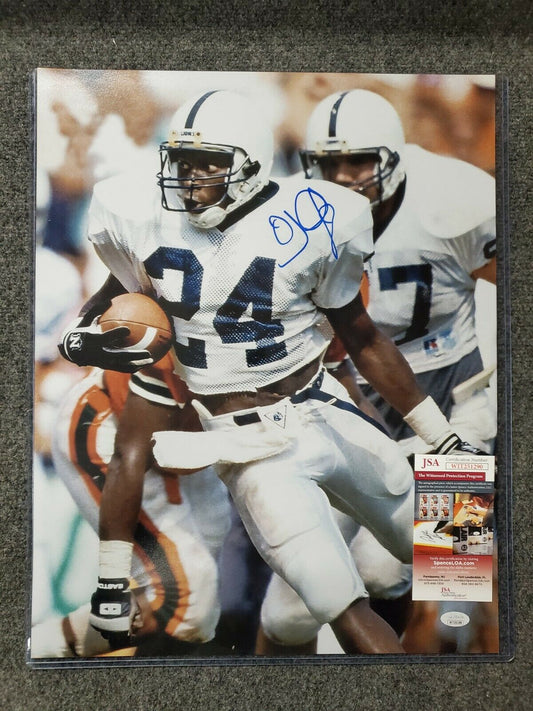 MVP Authentics Oj Mcduffie Autographed Signed Penn State 16X20 Photo Jsa  Coa 89.10 sports jersey framing , jersey framing