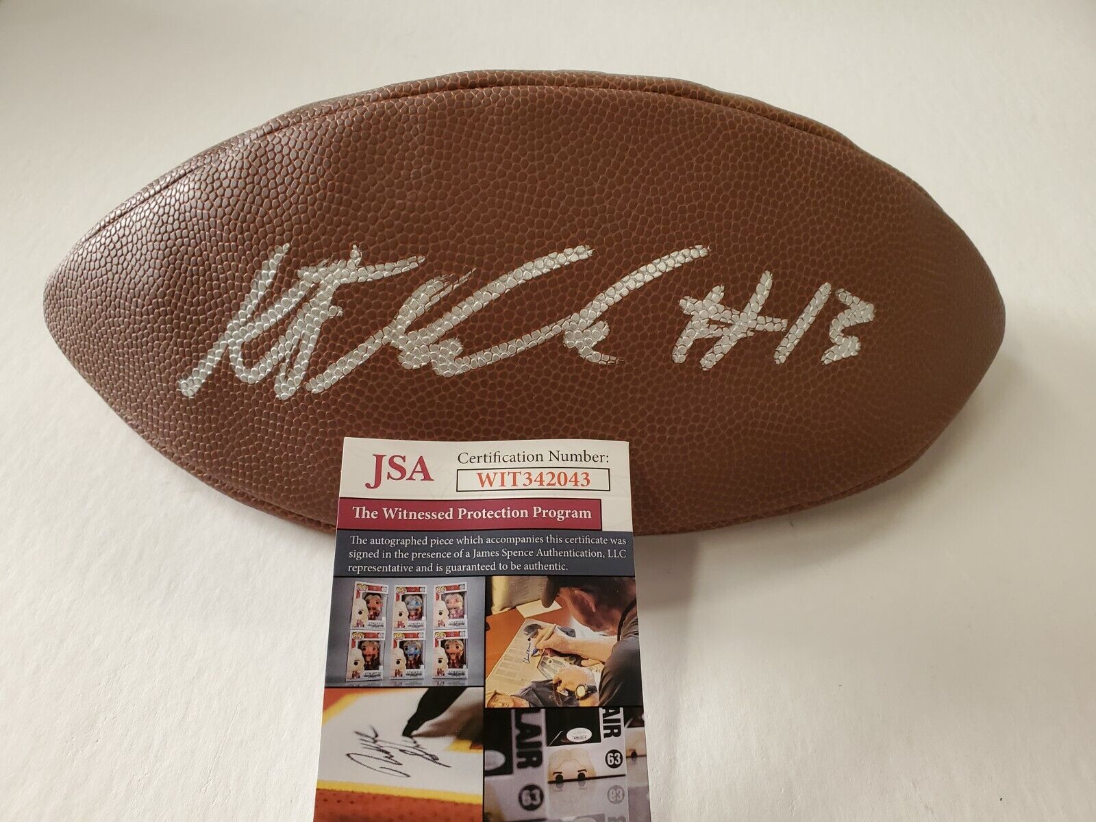 MVP Authentics Denver Broncos Kj Hamler Autographed Signed Nfl Football Jsa Coa 107.10 sports jersey framing , jersey framing
