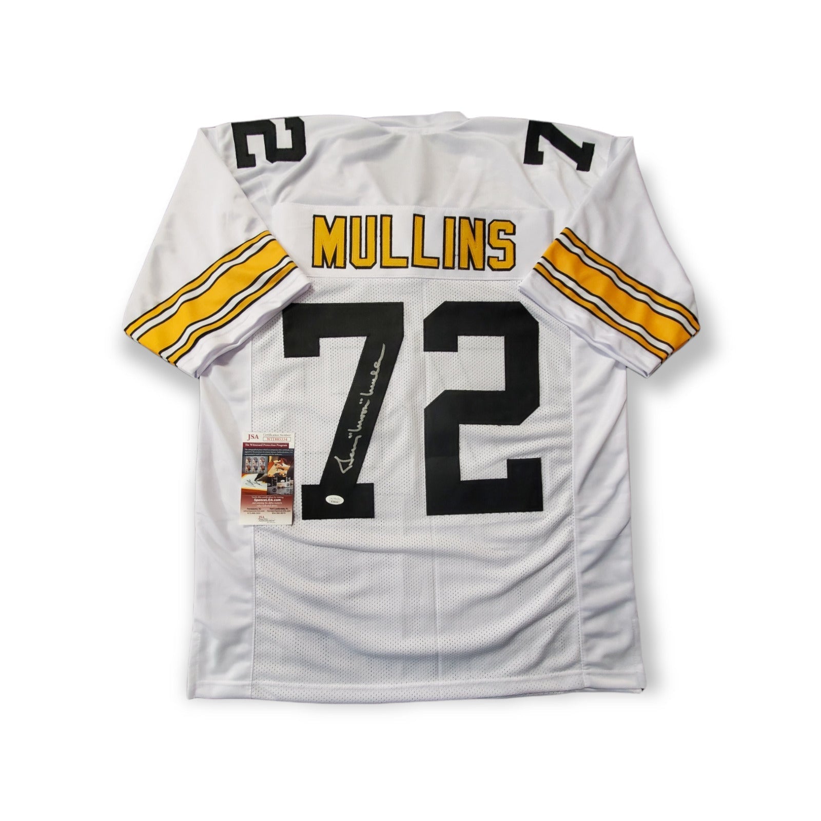 MVP Authentics Pittsburgh Steelers Gerry Mullins Autographed Signed Jersey Jsa  Coa 90 sports jersey framing , jersey framing