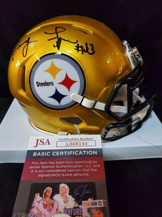 MVP Authentics Pittsburgh Steelers John "Frenchy" Fuqua Signed Flash Mini Helmet Jsa Coa 72 sports jersey framing , jersey framing