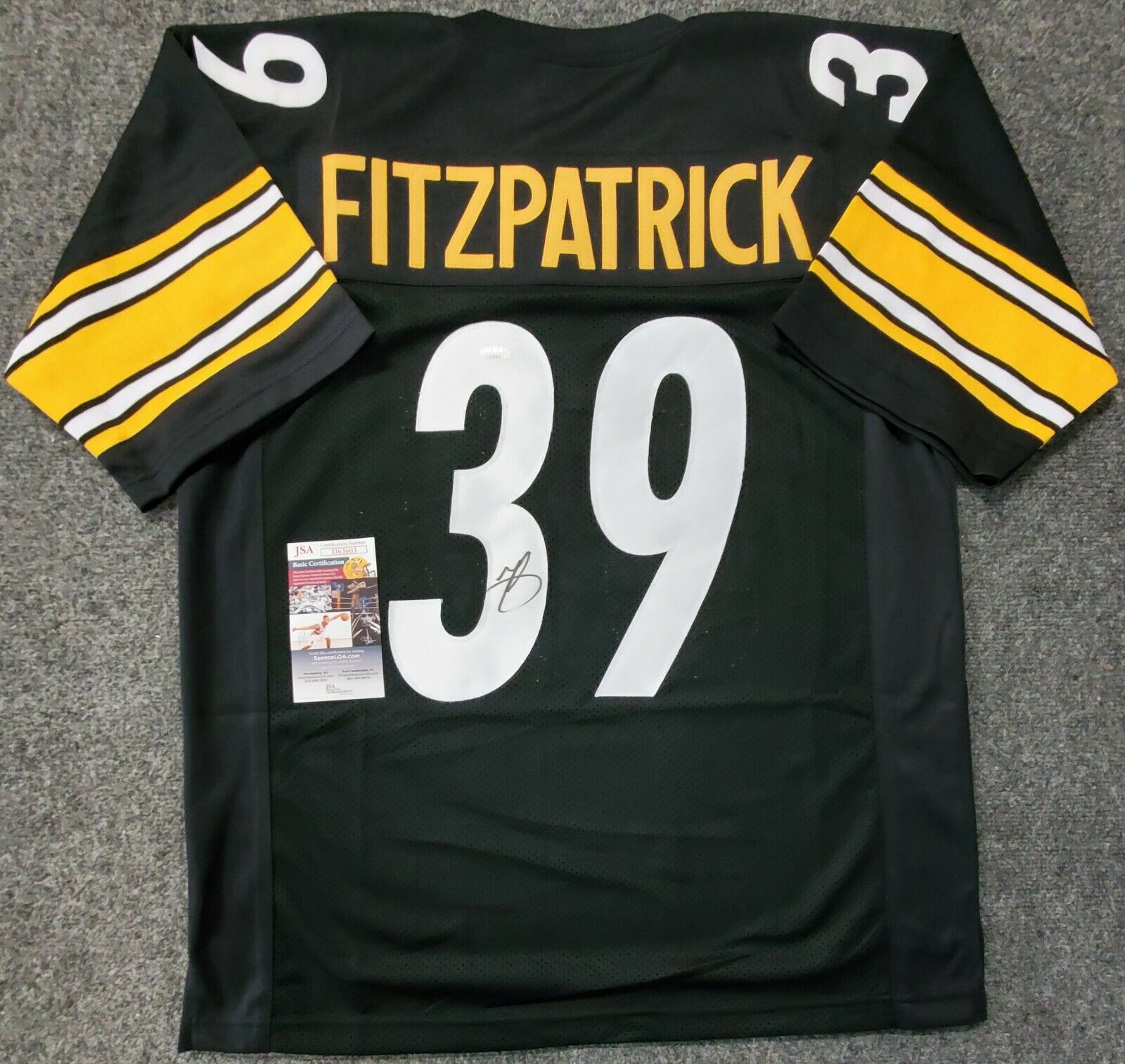 MVP Authentics Pittsburgh Steelers Minkah Fitzpatrick Autographed Signed Jersey Jsa Coa 134.10 sports jersey framing , jersey framing