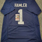 MVP Authentics Penn State Kj Hamler Autographed Signed Jersey Jsa Coa 125.10 sports jersey framing , jersey framing