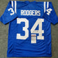 MVP Authentics Indianapolis Colts Isaiah Rodgers Autographed Signed Jersey Jsa Coa 99 sports jersey framing , jersey framing