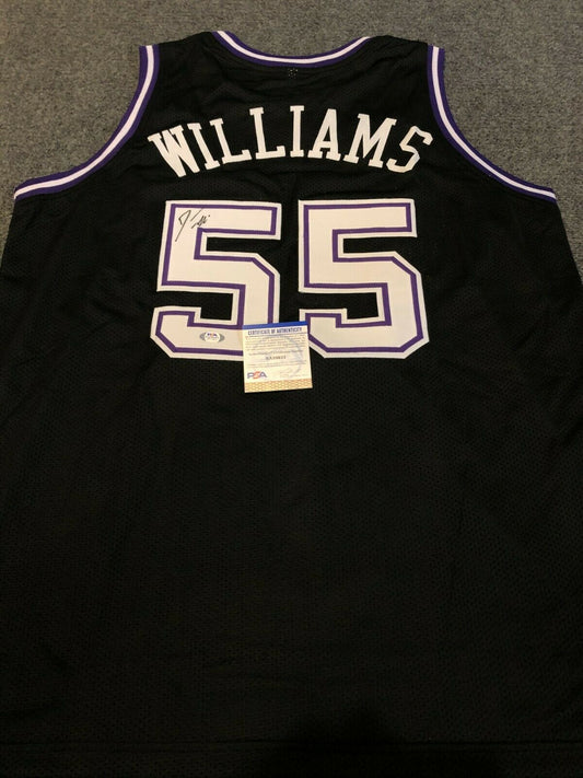 MVP Authentics Sacramento Kings Jason Williams Autographed Signed Jersey Psa Coa 125.10 sports jersey framing , jersey framing