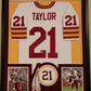 MVP Authentics - Framing Custom Framing - 2 photo vertical layout with suede matting 225 sports jersey framing , jersey framing
