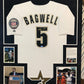 MVP Authentics - Framing Custom Framing - 4 photo vertical layout with SUEDE matting 225 sports jersey framing , jersey framing