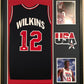 MVP Authentics - Framing Custom Framing - 2 photo vertical for Basketball jersey with suede matting 225 sports jersey framing , jersey framing