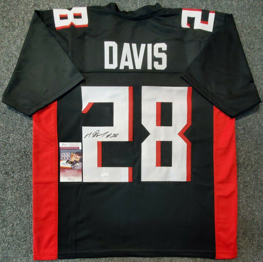 MVP Authentics Atlanta Falcons Mike Davis Autographed Signed Jersey Jsa Coa 98.10 sports jersey framing , jersey framing