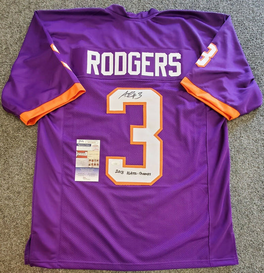 MVP Authentics CLEMSON TIGERS AMARI RODGERS AUTOGRAPHED SIGNED INSCRIBED JERSEY JSA  COA 144 sports jersey framing , jersey framing