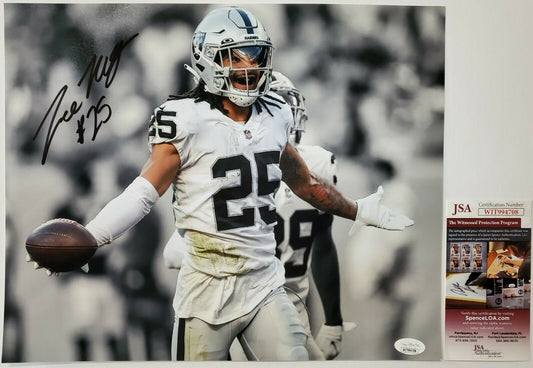 MVP Authentics Las Vegas Raiders Trevon Moehrig Autographed 11X14 Photo Jsa Coa 72 sports jersey framing , jersey framing