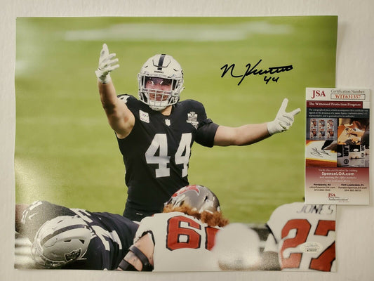 MVP Authentics Oakland Raiders Nick Kwiatkoski Autographed 11X14 Photo Jsa Coa 62.10 sports jersey framing , jersey framing