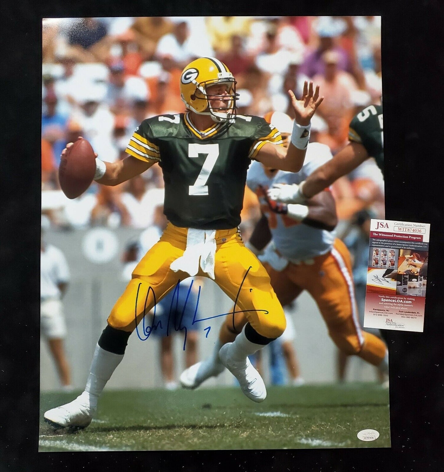 MVP Authentics Green Bay Packers Don Majkowski Autographed 16X20 Photo Jsa Coa 89.10 sports jersey framing , jersey framing
