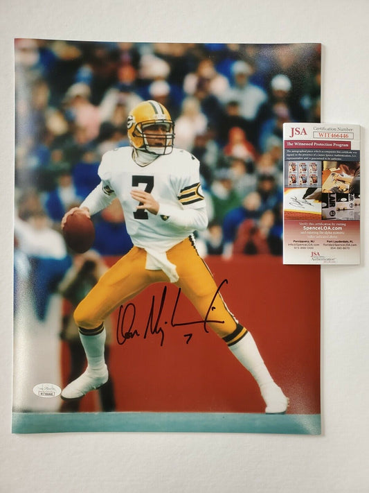MVP Authentics GREEN BAY PACKERS DON MAJKOWSKI AUTOGRAPHED 11x14 PHOTO JSA COA 71.10 sports jersey framing , jersey framing