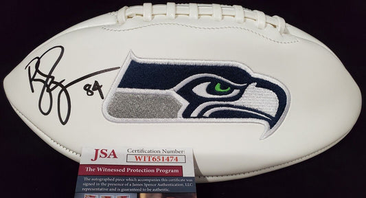 MVP Authentics Bobby Engram Autographed Signed Seattle Seahawks Logo Football Jsa Coa 117 sports jersey framing , jersey framing