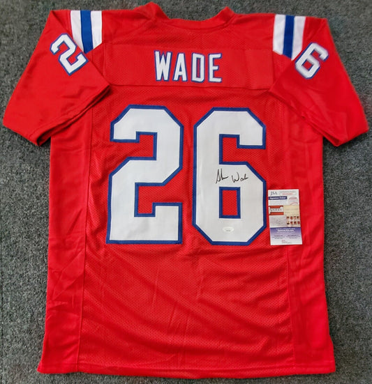 MVP Authentics New England Patriots Shaun Wade Autographed Signed Jersey Jsa  Coa 125.10 sports jersey framing , jersey framing