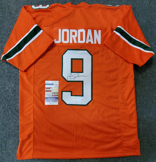 MVP Authentics Miami Hurricanes Brevin Jordan Autographed Signed Jersey Jsa  Coa 103.50 sports jersey framing , jersey framing