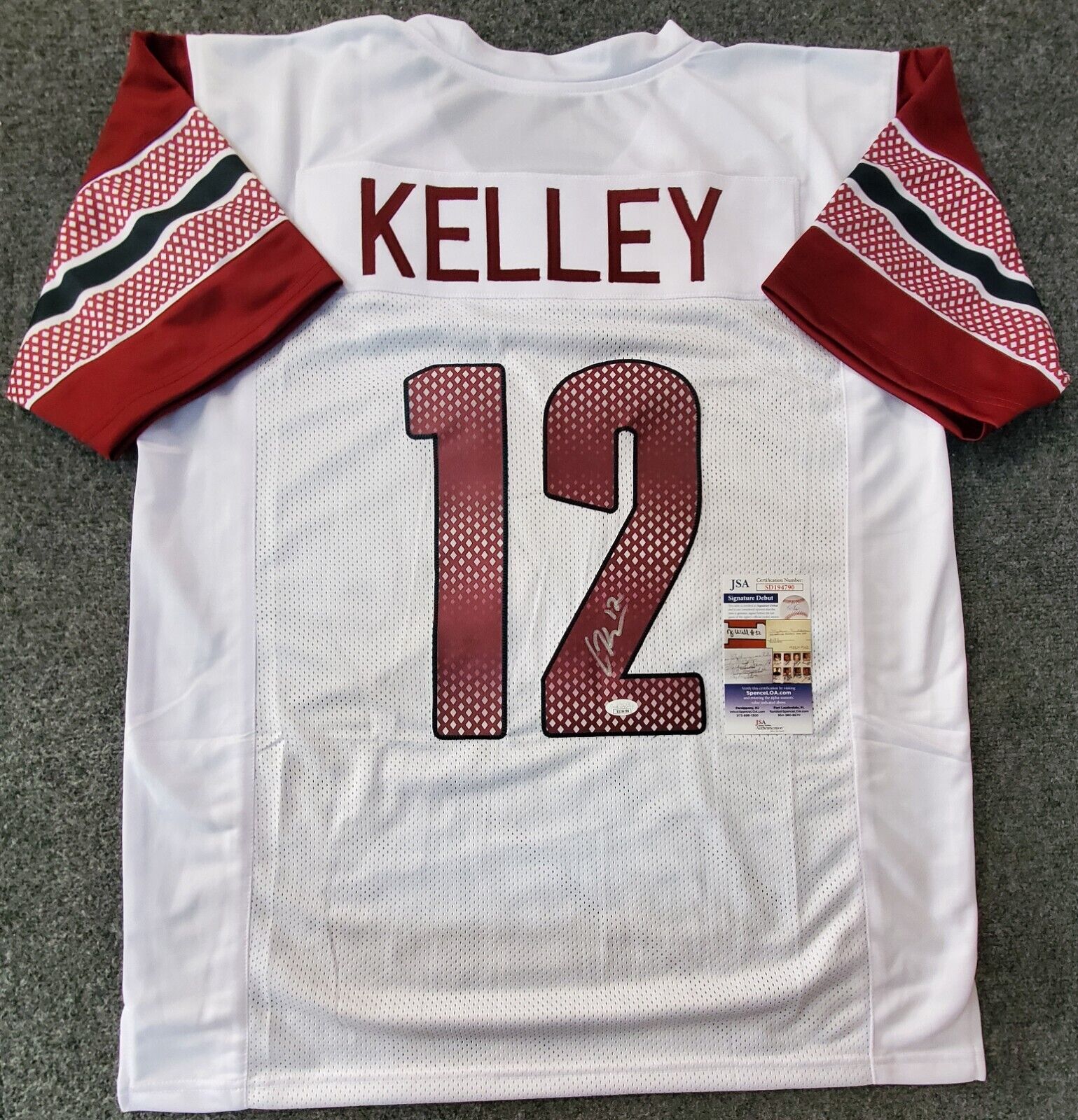 MVP Authentics Washington Commanders Cole Kelley Autographed Signed Jersey Jsa Coa 90 sports jersey framing , jersey framing