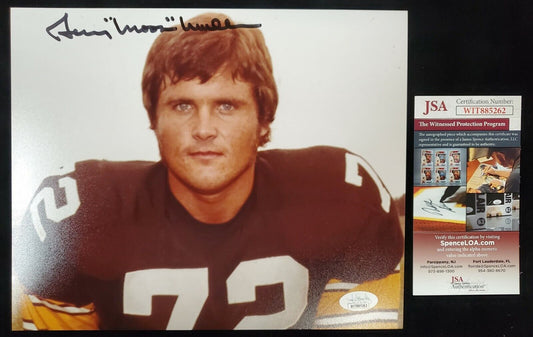 MVP Authentics Pittsburgh Steelers Gerry Mullins Autographed Signed 11X14 Photo Jsa Coa 54 sports jersey framing , jersey framing