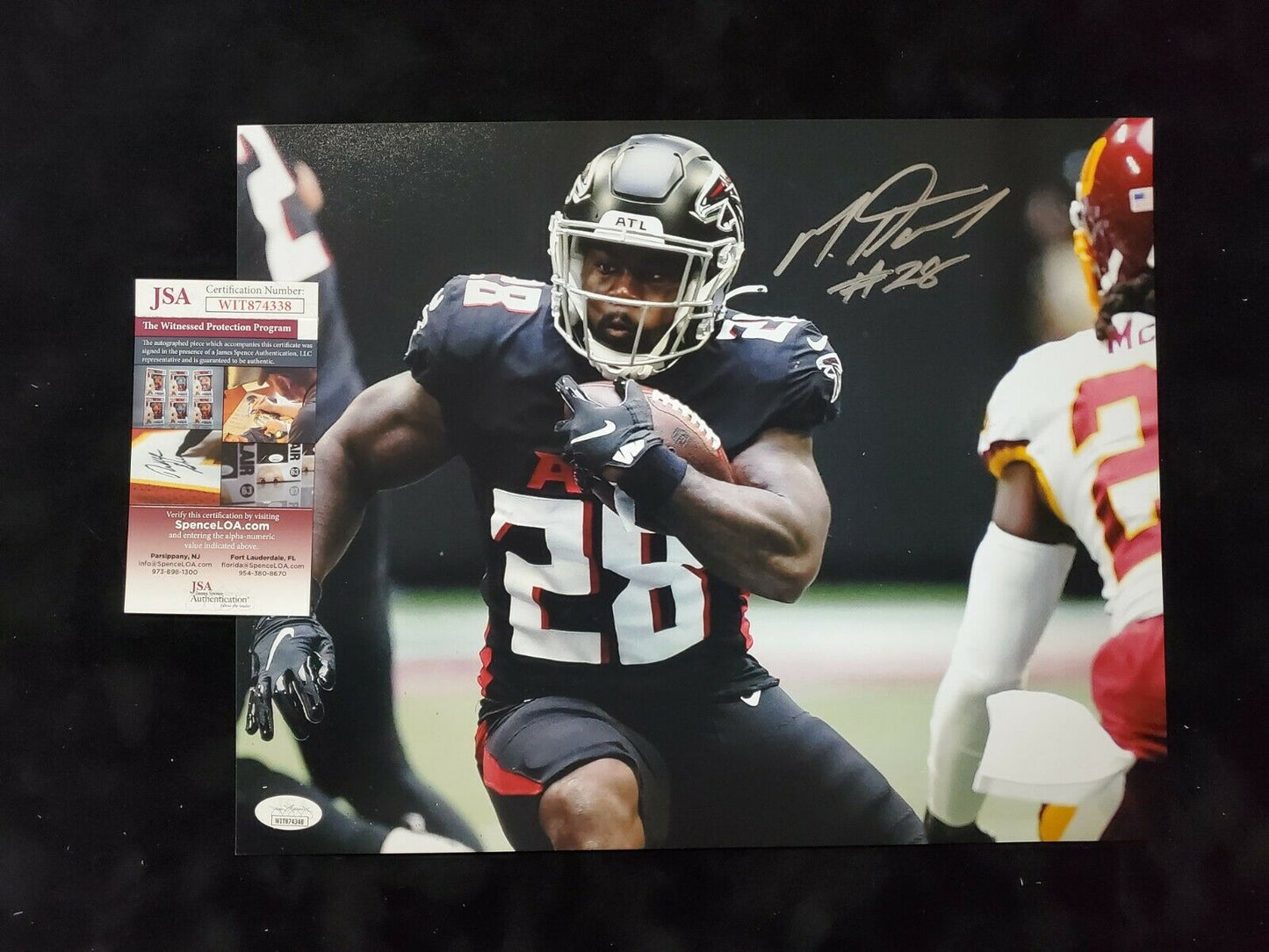 MVP Authentics Atlanta Falcons Mike Davis Autographed Signed 11X14 Photo Jsa Coa 54 sports jersey framing , jersey framing