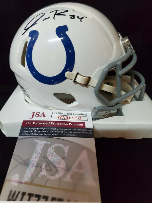 MVP Authentics Indianapolis Colts Isaiah Rodgers Autographed Signed Speed Mini Helmet Jsa Coa 67.50 sports jersey framing , jersey framing