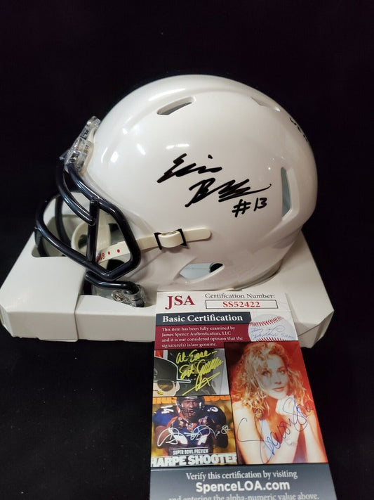 MVP Authentics Penn State Nittany Lions Ellis Brooks Autographed Signed Mini Helmet Jsa Coa 71.10 sports jersey framing , jersey framing