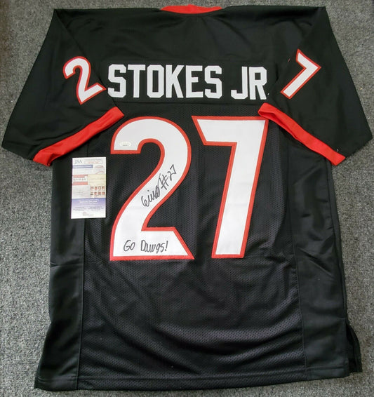 MVP Authentics Georgia Bulldogs Eric Stokes Autographed Signed Inscribed Jersey Jsa  Coa 139.50 sports jersey framing , jersey framing