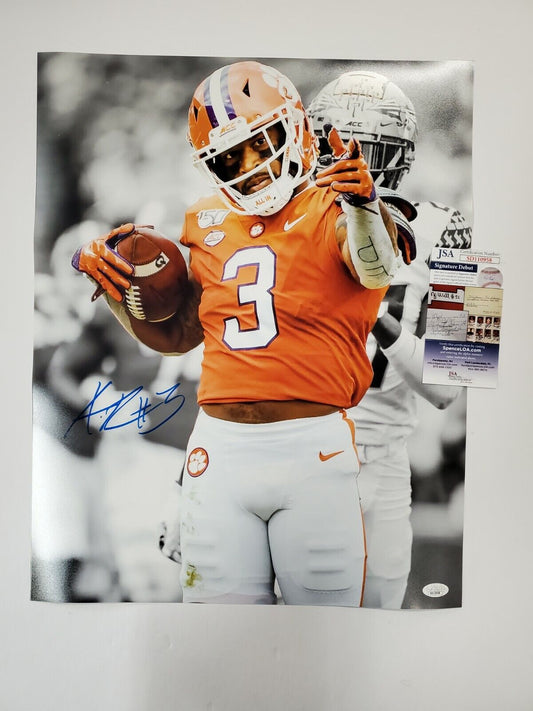 MVP Authentics Clemson Tigers Amari Rodgers Autographed Signed 16X20 Photo Jsa  Coa 89.10 sports jersey framing , jersey framing