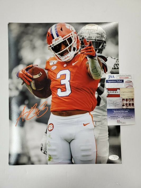 MVP Authentics Clemson Tigers Amari Rodgers Autographed Signed 11X14 Photo Jsa  Coa 71.10 sports jersey framing , jersey framing