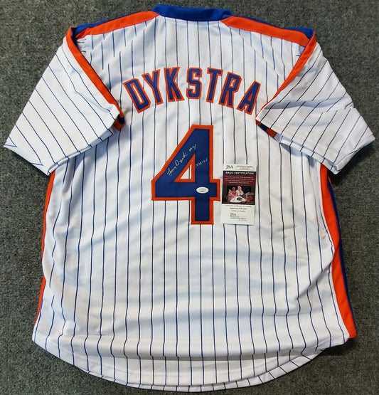 MVP Authentics New York Mets Lenny Dykstra Autographed Signed Custom Jersey Jsa  Coa 90 sports jersey framing , jersey framing