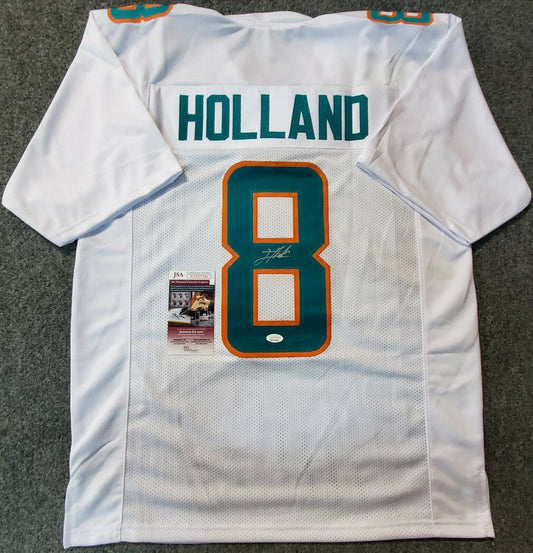 MVP Authentics Miami Dolphins Jevon Holland Autographed Signed Jersey Jsa Coa 117 sports jersey framing , jersey framing