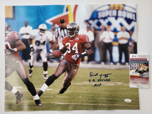 MVP Authentics Tampa Bay Buccaneers Dexter Jackson Autographed Inscribed 16X20 Photo Jsa Coa 107.10 sports jersey framing , jersey framing