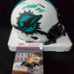 MVP Authentics Miami Dolphins Jevon Holland Autographed Signed Lunar Mini Helmet Jsa Coa 112.50 sports jersey framing , jersey framing